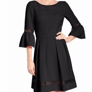 Work once Eliza J black bell sleeve dress, size 0